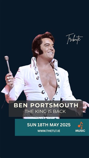 Ben Portsmouth brings you his jaw-dropping tribute to the King of Rock ‘n’ Roll! With global success in over 20 countries including sellout performances on the same Vegas stage as Elvis, to London's West End, you won't want to miss Ben Portsmouth: This is Elvis, at Leas Cliff Hall. Making history in 2012, Ben broke records becoming the first European to be crowned by Elvis Presley Enterprises as the ‘Worldwide Ultimate Elvis Tribute Artist’ in Memphis, which swiftly followed with an invite to he