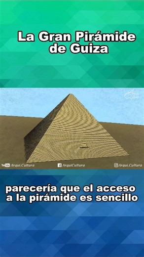 El interior de la Gran Pirámide de Guiza #piramide #Arquicultura #arquitectura #historia #egipto #architecture #history | ArquiCultura