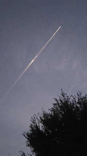 Some kind of re-entry of space junk, satellite or a rocket body seen widely over the Southeastern US this morning around 6:15am. This is from St Augustine FL. Via Brad Alford. | Brad Panovich Meteorologist