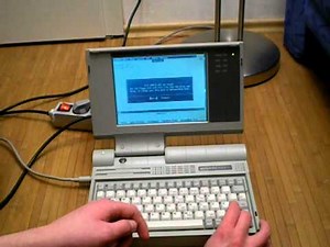 Highscreen 386x20 80386 Laptop made in 1992 (200th video)