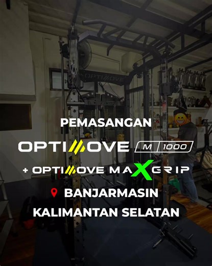Pemasangan Optimove M-1000 Optimove Maxgrip Di Banjarmasin - Kalimantan Selatan Yuk yang ingin miliki home gym berkualitas di rumah silahkan hubungi : Alva Home Fitness www.alvahomefitness.com Shworoom : -Surabaya Citraland -Tangerang Serpong . #alvahomefitness #homegym #latihandiRumah #smithmachine #latihandirumahaja