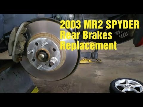 2003 MR2 Spyder Rear Brakes