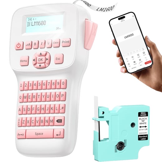 EazeID Label Maker Machine with Tape