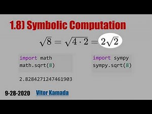 1.8) Symbolic Computation