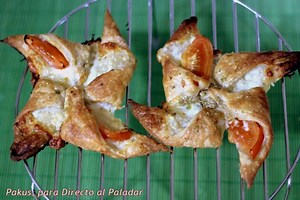 Molinos de viento caprese: receta fácil de aperitivo con hojaldre