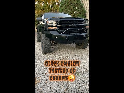 How to remove emblems and install front and back 2014-2019 Chevy Silverado GMC Sierra