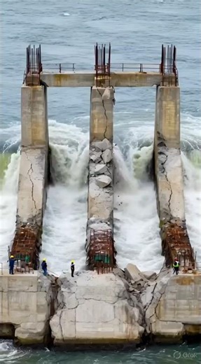 Attempt to Repair Broken River Barrier | Real Construction Timelapse (USA) #unitedstates