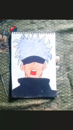 Gojo Satoru Drawing with FEET 👣🔥 JJK #Shorts #JJK #GojoSatoru