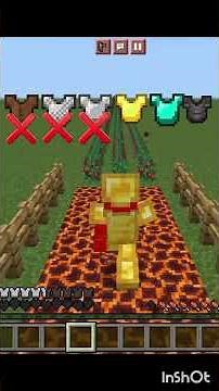 “Armor Durability Test 💀#minecraft#minecraftshorts#gaming#shorts#shortsfeed