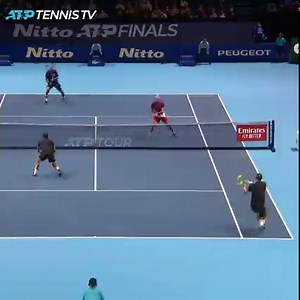 You get hit, and you get hit, and you! 😳 It was carnage in this doubles match at the ATP Finals... | Tennis TV
