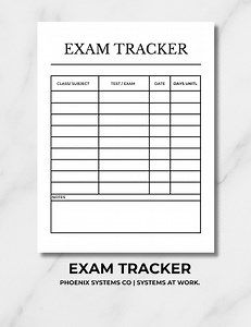 Exam & Test Planner Printable Student Exam Schedule Test Tracker Academic Planner PDF - Etsy Canada