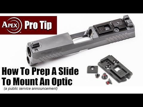 How To Prep Your Slide To Mount An Optic