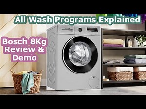 Bosch front load fully-Automatic washing machine review, demo and unboxing | Best washing machine