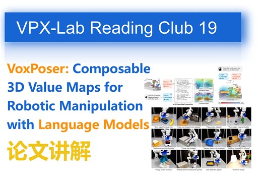VPX研讨会 19 | 李飞飞团队新作！VoxPoser 论文讲解