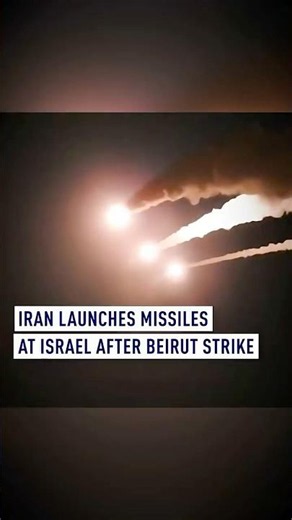 Iran launches missiles at Israel after Beirut strike