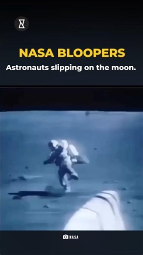 NASA Bloopers: Astronauts Slipping on the Moon! 🌕 #shorts #nasa #bloopers