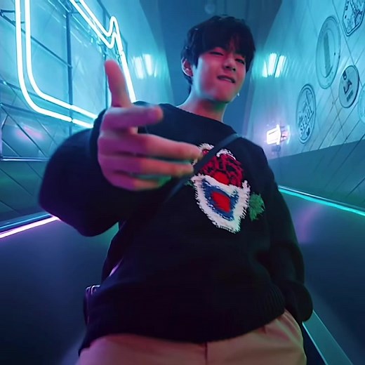 Exploring BTS Dynamics in a Neon-Lit Urban Scene