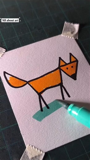 how to draw a fox