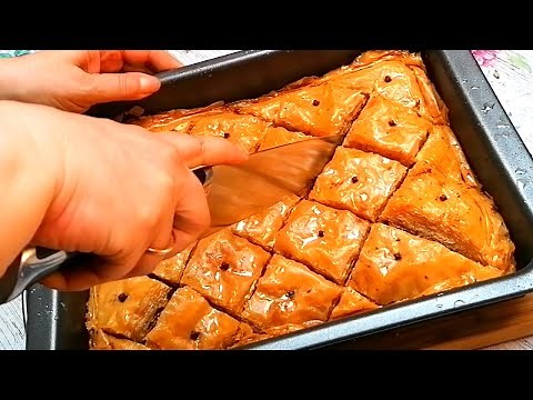 Baklava!!! 😍😍😍 Baklava croustillant avec pate filo et noix.