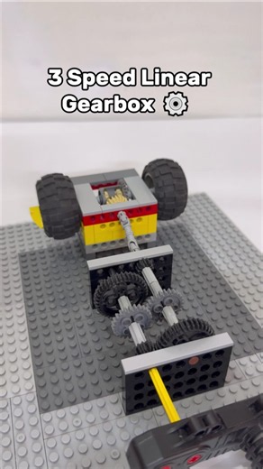 LEGO 3 Speed Linear Gearbox⚙️📏#LegoTechnic#Engineering