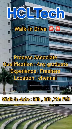 TN Job Seekers | Fresher & MNC Jobs on Instagram: "Comment 'link' Interview time :11:00 AM To 3PM . . . . . . . . . #hiringnow #applynow #freshers #jobopportunity #hcltech"