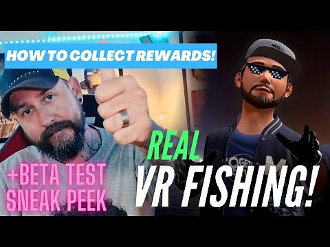 Real VR Fishing, Oculus Quest 2. How to collect rewards and beta test sneak peek. 4K