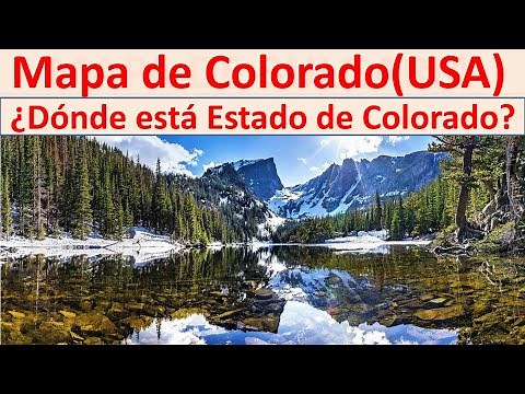 Mapa de Colorado Estados Unidos. Donde esta Colorado. Colorado map