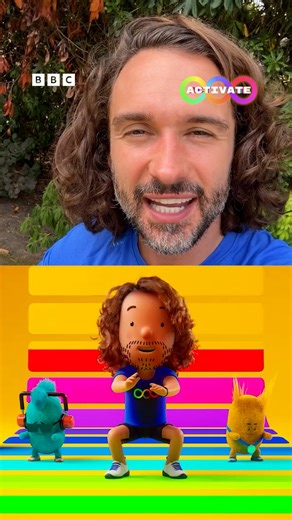 CBeebies Parenting on Instagram: "Keep active with Joe Wicks! BRAND NEW Activate is an animated workout series for kids of all ages. Join the fitness fun now on BBC iPlayer! 🙌 #ActivateWithJoe #JoeWicks #Activate #TheBodyCoach #CBeebies #CBeebiesParenting #Parenting #KidsExercise"