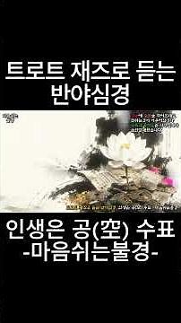 돈도 명예도 다 부질없다! 뼈 때리는 반야심경 가사, 결국 인생은 공수표라니까? 💸