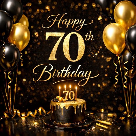 Happy 70th Birthday Video Card, Instant Whatsapp Delivery (digital Download) - Etsy