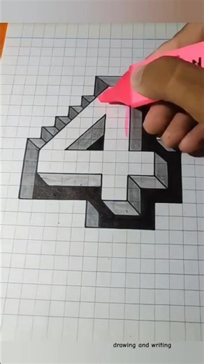 #shorts 3D number handwriting