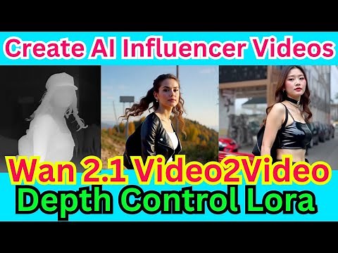 ComfyUI Wan 2.1 Depth Control Lora - Create AI Influencer Videos At A New Level!