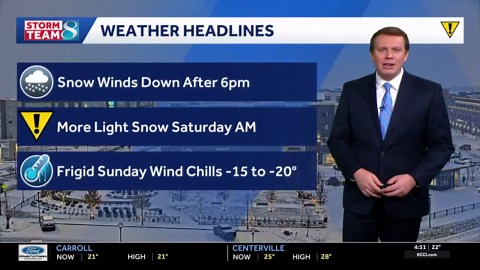 Iowa weather: Snow continues to fall Thursday; winter weather advisory through midnight