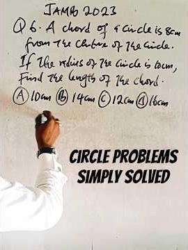 Easiest Way to Solve Circle Problems #viralmathshorts