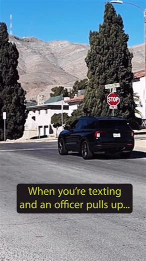 Yeah… we saw that. 📱👀 All jokes aside, phones down, eyes up. #DontTextAndDrive #DriveSafely #EPPD #MotorOfficers #ElPaso | EL PASO POLICE DEPARTMENT