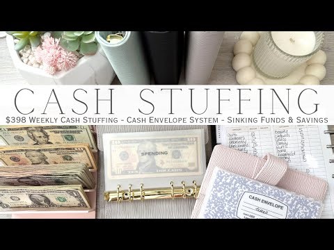 Weekly Cash Stuffing $398 | Cash Envelope System | Sinking Funds & Savings Challenges