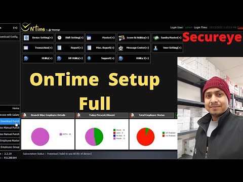 Secureye biometric attendance machine software full installation