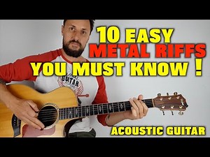 10 Easy Metal Riffs You Must Know !