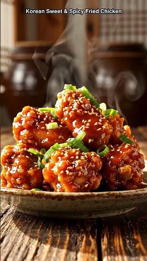 Korean Sweet & Spicy Fried Chicken Recipe — Easy Korean Cooking in 20s