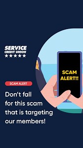 🚨 Service CU members! Please be aware of this scam that is currently going around our area. When in doubt, call our contact center directly! | Service Credit Union