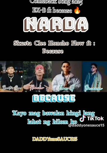 Narda: Comeback Song 2025 by EX-B Featuring Skusta Clee