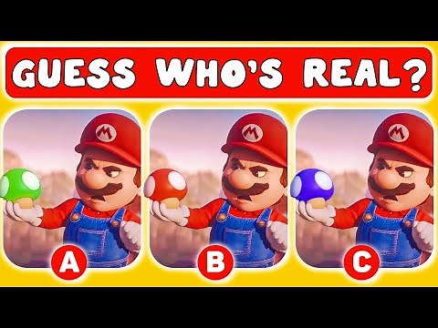 Guess The Real MARIO CHARACTER | Super Mario Quiz