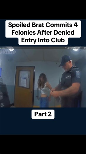 Spoiled Brat Commits 4 Felonies After Denied Entry Into Club #cops #copsoftiktok #police #bodycam #crime