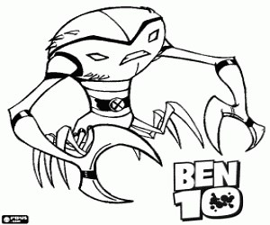 Brainstorm, Ben 10 Alien Force coloring page printable game