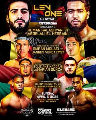 Roman Kalashyan vs. Abdelali El Hessaini, Lev One 4 | Kickboxing Bout | Tapology