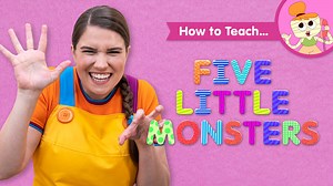 How To Teach Five Little Monsters - Super Simple