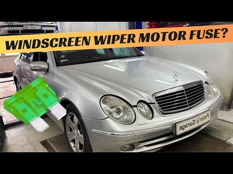 Mercedes W211 Windscreen Wiper Motor fuse relay location replacement E200 E220 E270 E280 E320