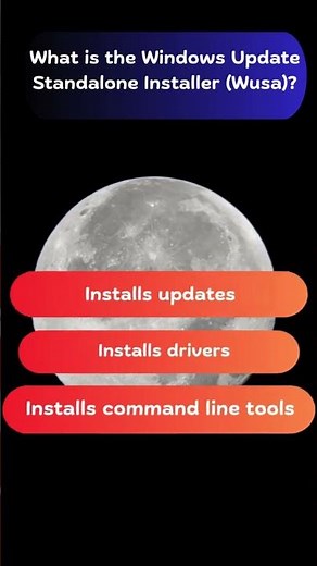 Windows Update Standalone Installer (Wusa) - Explained #shorts