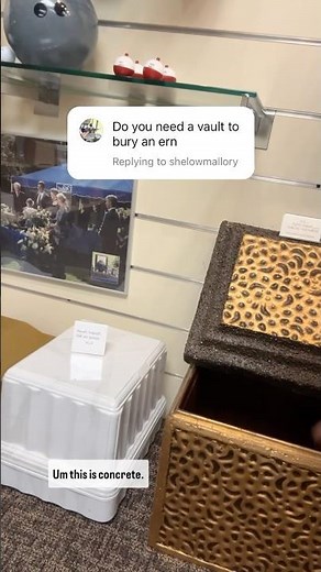Vaults for urns.. ⚱️ do you need one? #funeral #cremation #mortician