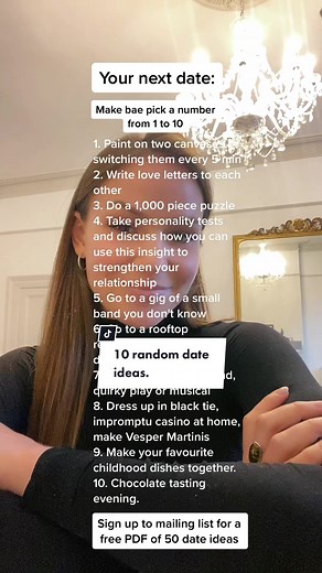 If you’re stuck for date ideas and want to try something new, send this to your bae and ask them to randomly pick a number between 1 and 10 💕✨ Sign up to our mailing list to get access to free PDF of 50 date ideas 💌 #romanticdateidea #romanticdates #cutedateideas #fundateidea #datenightjarideas #easydatenight #easydateidea #datenightjar #dateideajar #datejar #datejaridea #datenightideas #dateideas #falldateideas #creativedatenight #chilldatenight #coupledateidea #datenightgame #couplesgames